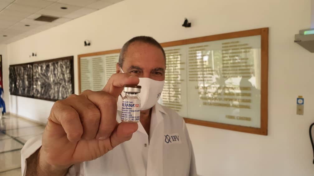 Vacina cubana Soberana 2 avançou para a fase 3 de testes — Foto: Reprodução/Twitter/Instituto Finlay