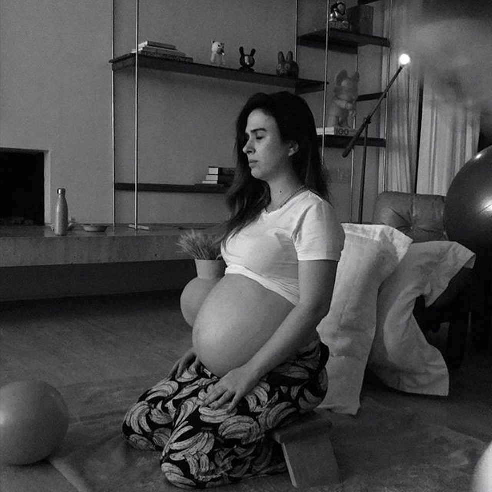 Tatá Werneck na reta final da gravidez  — Foto: Reprodução/Instagram