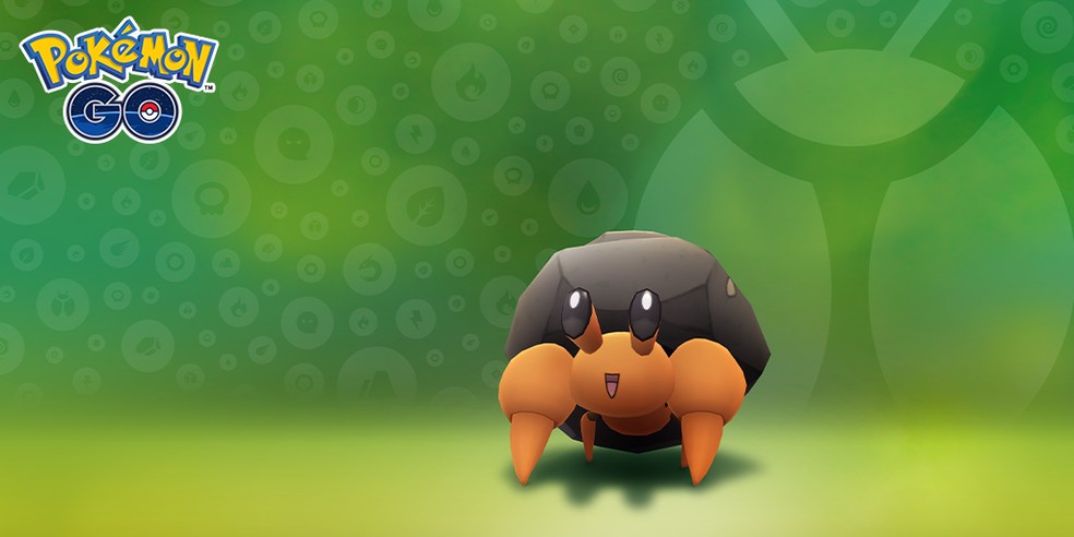 O primeiro evento de Caça aos Insetos traz Dwebble como Pokémon destaque — Foto: Divulgação/Pokémon GO