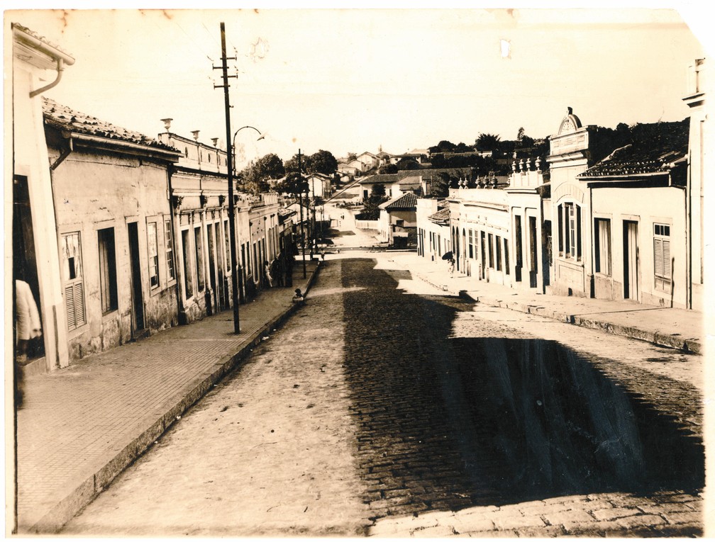 Confluência das ruas Barão de Cascalho e Senador Vergueiro, em Limeira — Foto: Acervo do Centro Municipal de Memória Histórica de Limeira