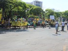 Manifestantes fazem ato contra a Dilma Rousseff em Montes Claros