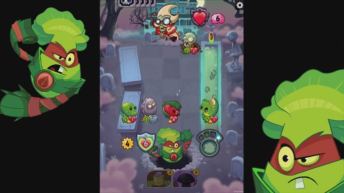 Plants vs. Zombies: Heroes traz heróis como Grass Knuckles e mais em jogo de cartas colecionáveis (Foto: Reprodução/YouTube)