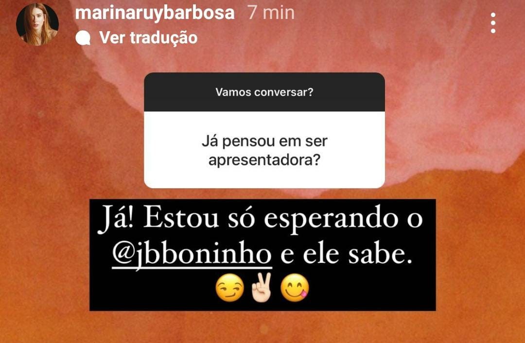 Marina Ruy Barbosa responde perguntas de seguidores (Foto: Reprodução/Instagram)