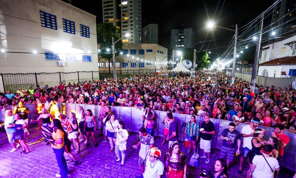 Imagem mostra o carnaval em 2020 em Natal  &mdash; Foto: Rog&eacute;rio Vital/Prefeitura de Natal