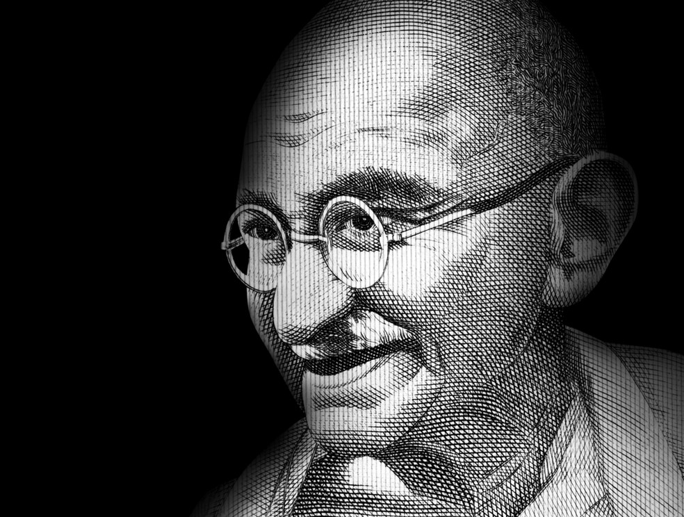 Foto de arquivo de Mahatma Gandhi  — Foto: getty images