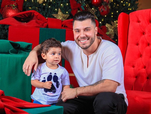 Murilo Huff parabeniza Léo, seu filho com Marília Mendonça, pelos 2 anos (Foto: Reprodução/Instagram)