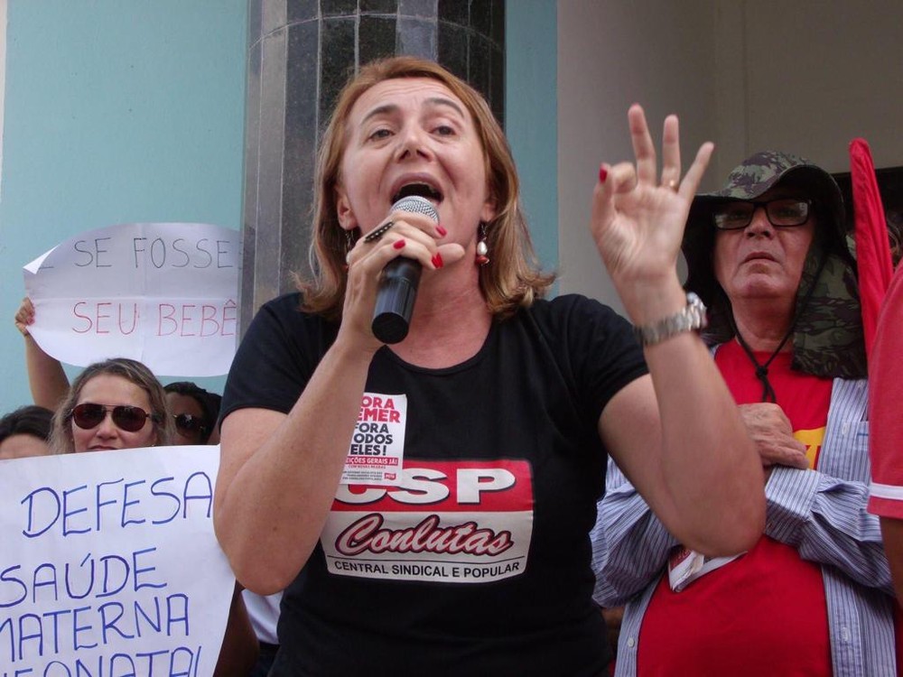 Ros&aacute;lia Fernandes, pr&eacute;-candidata do PSTU ao governo do RN &mdash; Foto: PSTU/Divulga&ccedil;&atilde;o
