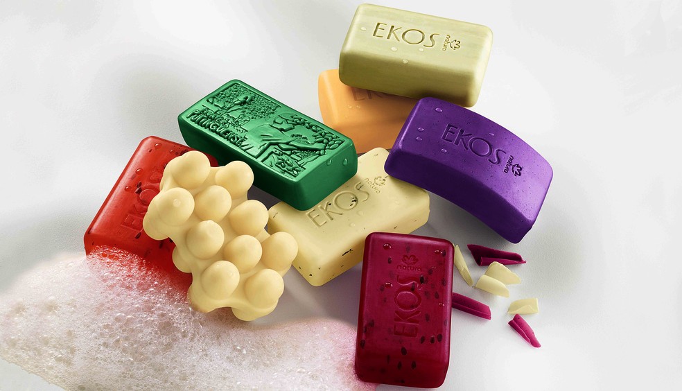 80% dos sabonetes de toda Natura são fabricados em Benevides, no Pará — Foto: Divulgação/ Natura