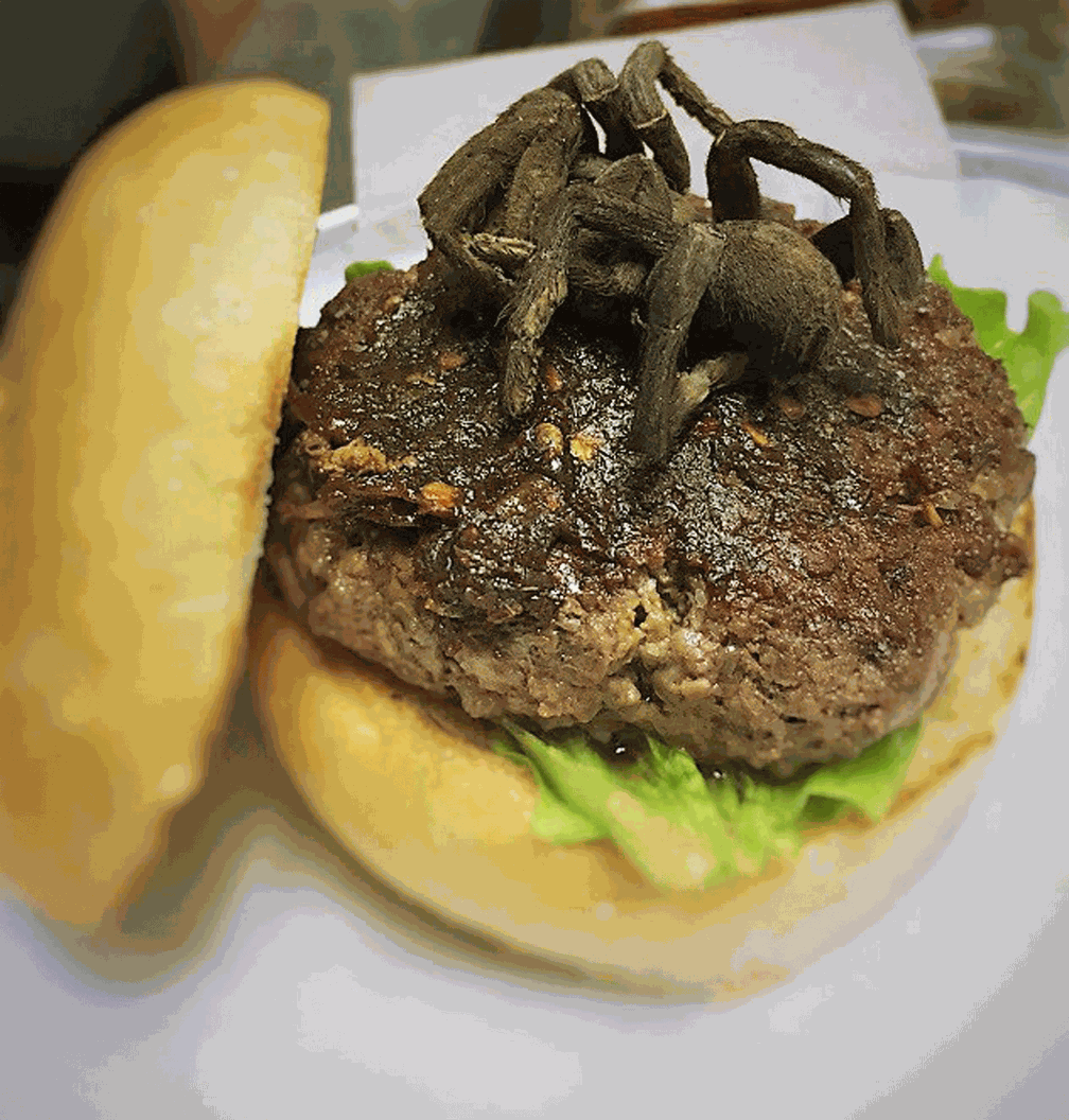 Restaurante oferece hambúrguer com aranha gigante nos EUA (Foto: Bull City Burger and Brewery/Twitter)