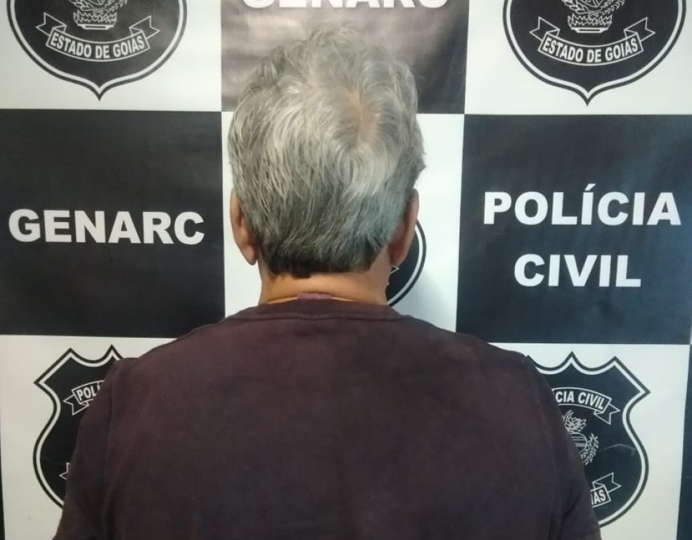 Idoso é suspeito de estupro e incêndio — Foto: Divulgação/Polícia Civil de Goiás