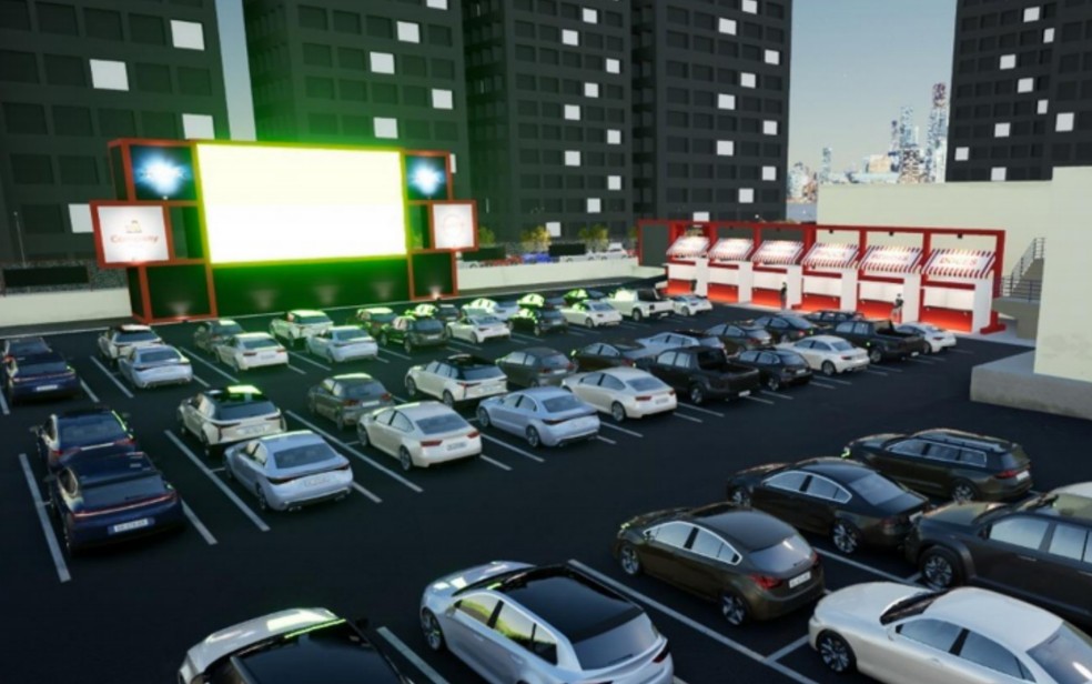 Drive-in exibe filmes a 'céu aberto' como forma de entretenimento durante a pandemia — Foto: Divulgação/Cine Drive-in Xperience