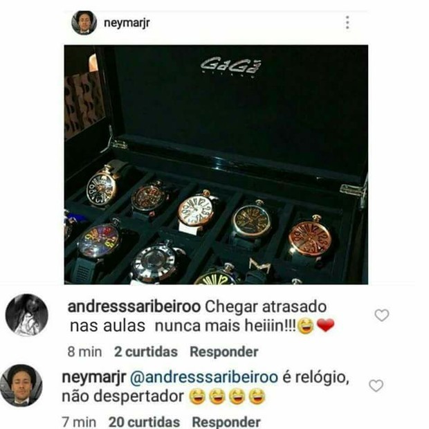 relógios neymar  (Foto: reprodução/Instagram)