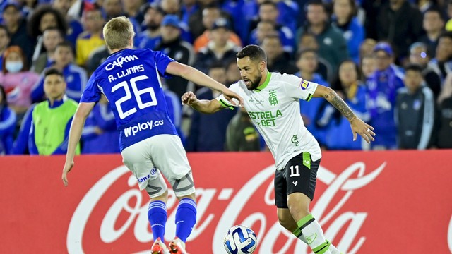Felipe Azevedo foi o autor do gol do América-MG contra o Millonarios pela Sul-Americana 