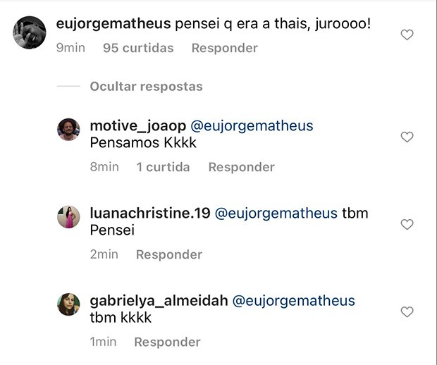 Internautas ressaltam semelhança entre  Gabe Joie e Thais Braz em clipe de Fiuk (Foto: Reprodução/ Instagram)