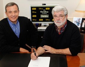 Robert A. Iger, Chairman e CEO da The Walt Disney Company e George Lucas (Foto: Divulgação)