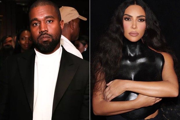 Kanye West e Kim Kardashian (Foto: Getty Images e Reprodução / Instagram)