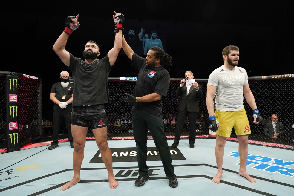 Andrei Arlovski venceu Philipe Lins por decisão unânime — Foto: Cooper Neill/Zuffa LLC via Getty Images