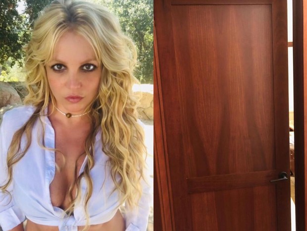 Britney Spears fica presa em banheiro (Foto: Reprodução/Instagram)