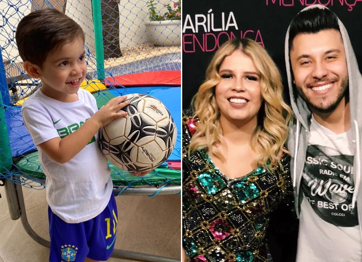 Léo, filho de Marília Mendonça e Murilo Huff, tem primeira aula de futebol (Foto: Reprodução/Instagram)