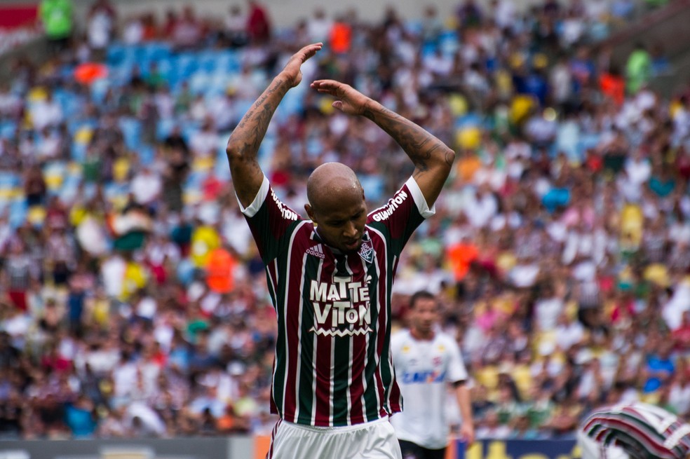Wellington Silva com a camisa do Fluminense, onde disputou 126 partidas — Foto: Bruno Haddad/Fluminense FC