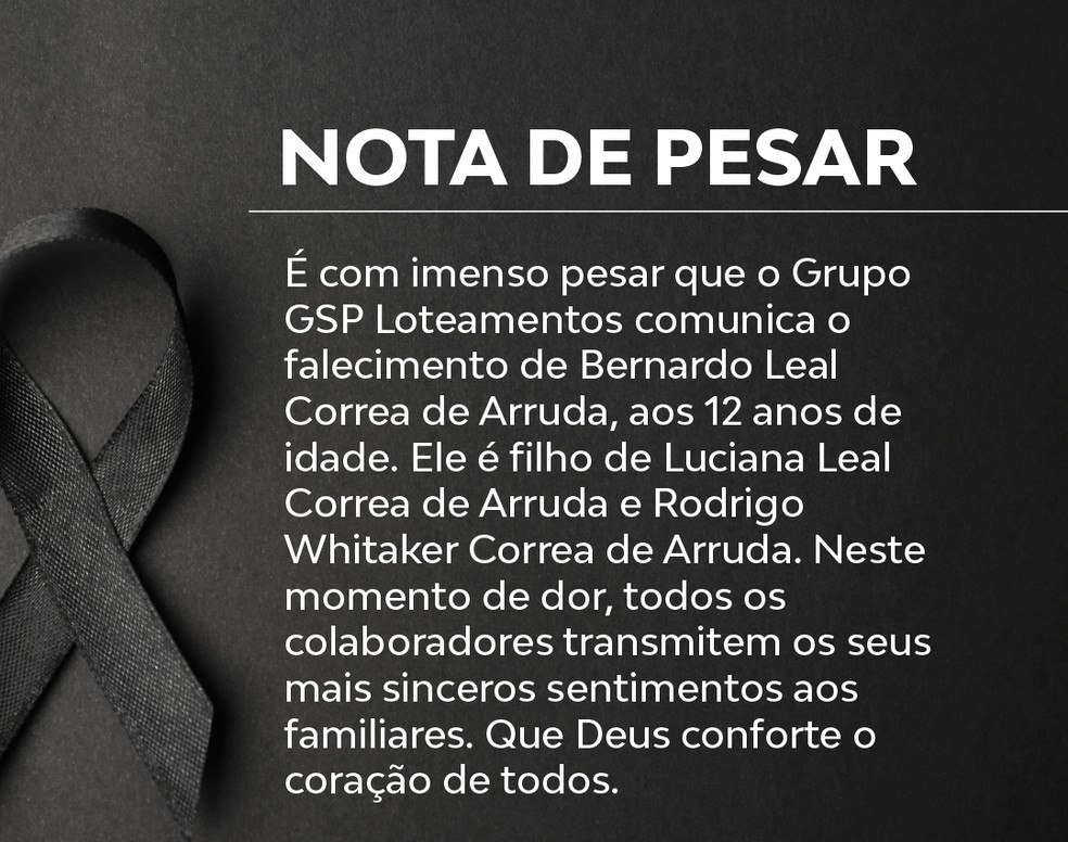 Empresas de Ourinhos lamentaram morte de menino atropelado por embarcação — Foto: Reprodução/Facebook