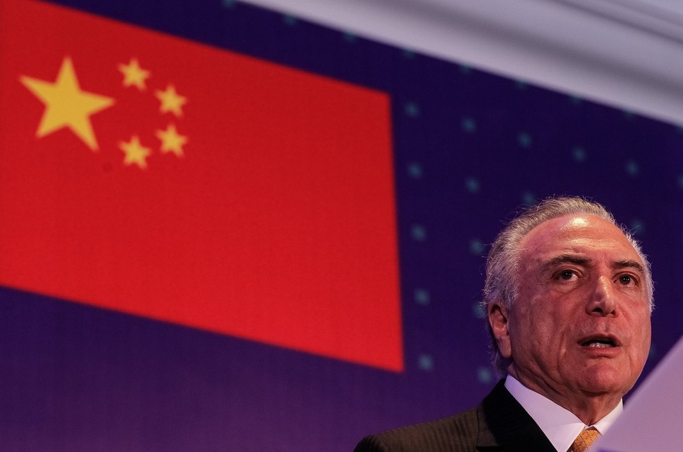 Imagem mostra o presidente Michel Temer, durante viagem à China (Foto: Beto Barata/PR)