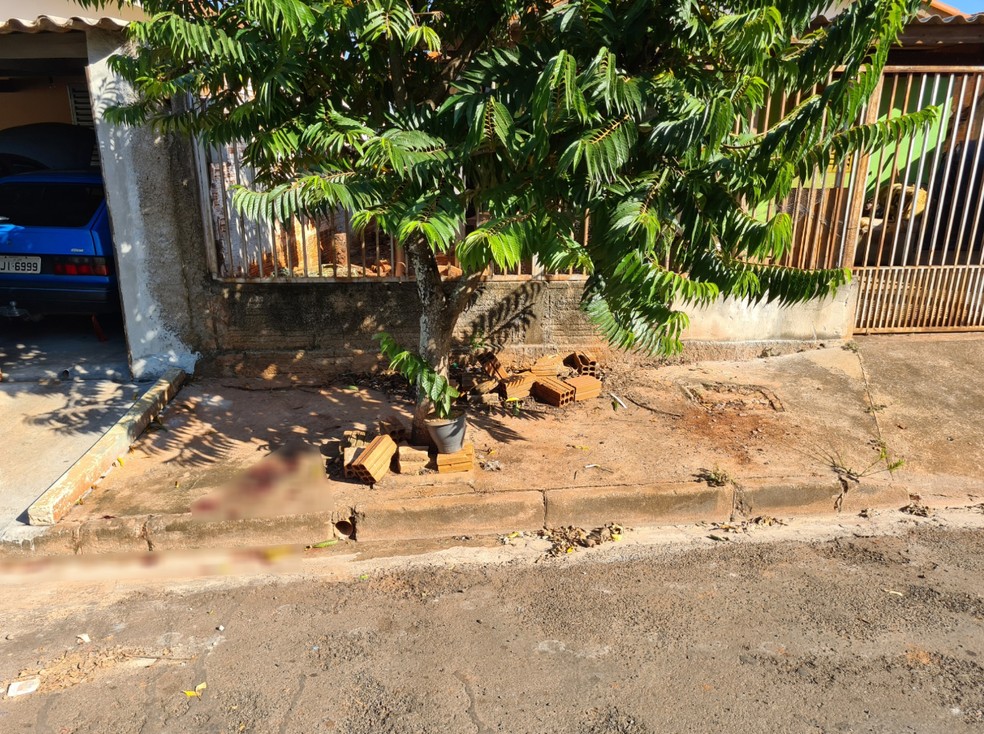 Vizinhos relataram que os irmãos brigaram na calçada da casa deles na noite deste sábado (19) — Foto: Polícia Militar