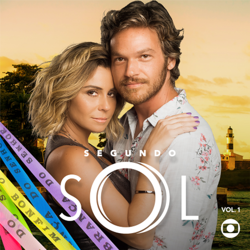 Giovanna Antonelli e Emilio Dantas na capa do disco 'Segundo sol vol. 1' (Foto: Divulgação / Som Livre)