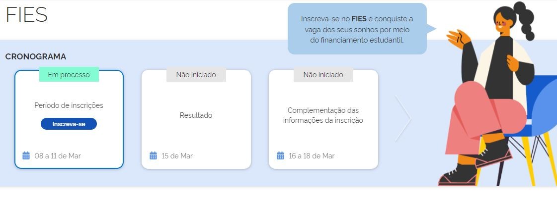 Fies 2022 encerra inscrições nesta sexta-feira; tire dúvidas sobre lista de espera, o que é IES e quais os critérios de seleção