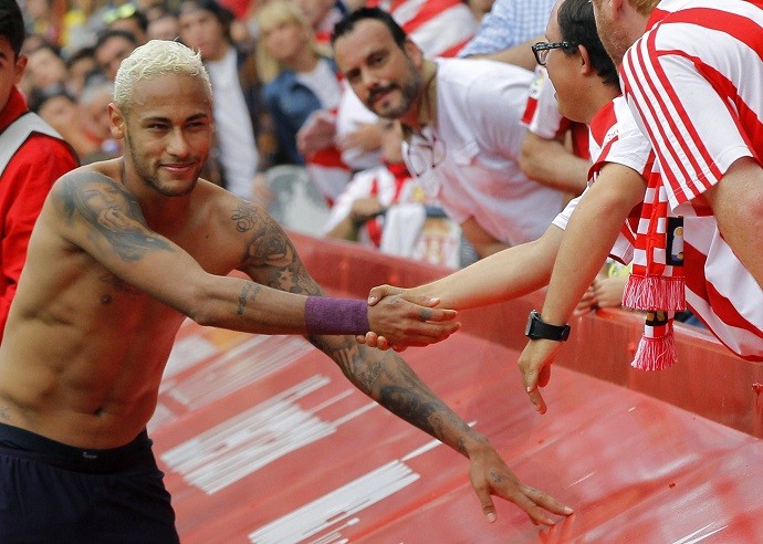 Neymar camisa Sporting Gijon