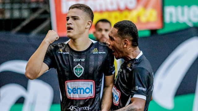 Guilherme Pira fez para o Manaus o único gol do primeiro tempo