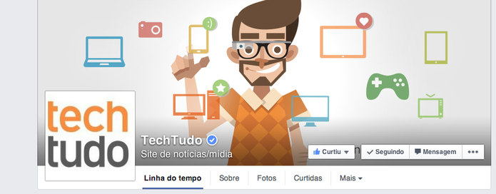 facebook techtudo (Foto: O TechTudo tem a página verificada (Foto: Reprodução/Gabriella Barreira))