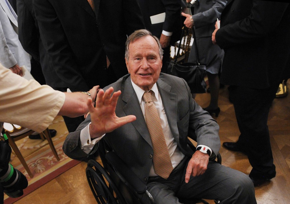 George H.W. Bush em 2012 — Foto: Mandel Ngan / Arquivo / AFP Photo