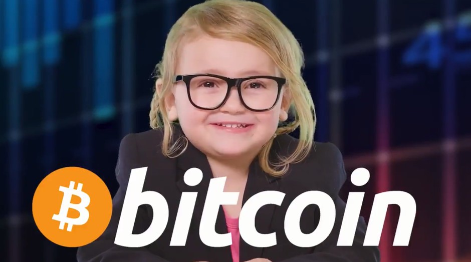 Lily, de três anos, explica o que é Bitcoin (Foto: Reprodução)