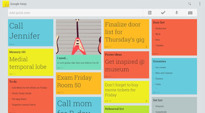 Google Keep tem versões que rodam em navegadores e aplicativo para celulares (Foto: Divulgação/Google)