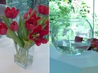 Designer de flores ensina a fazer dois arranjos com rosas vermelhas e tulipas