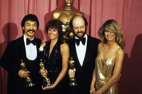 Marcia Lucas com os colegas editores com quem ganhou o Oscar de melhor edição de 1978 por Star Wars: Uma Nova Esperança (1977) (Foto: Getty Images)