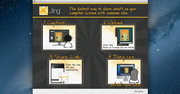 Jing oferece screenshot e gravação de vídeo a partir da tela (Foto: Reprodução/Paulo Alves)