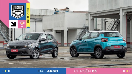 Fiat Argo x Citröen C3: qual vence a disputa de quartas de final da Copa do Mundo dos Carros 1.0?