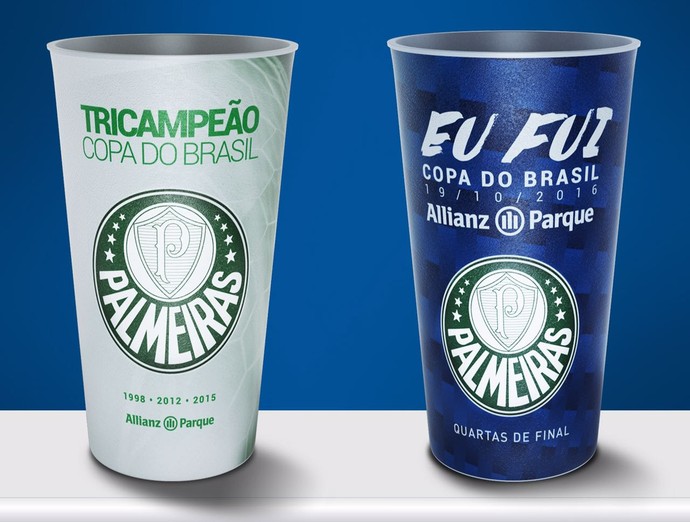 Copos Palmeiras Copa do Brasil (Foto: Divulgação)