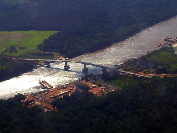 Ponte sobre o rio Matapi tem 600 metros, no Amapá (Foto: Gabriel Penha/Arquivo Pessoal)