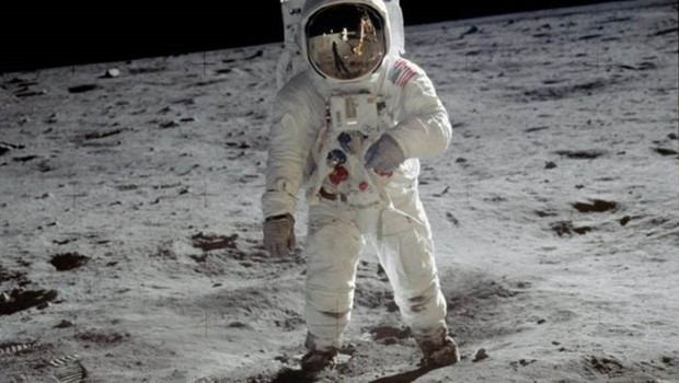 O americano Buzz Aldrin foi um dos austronautas caminhou sobre a Lua (Foto: Nasa)