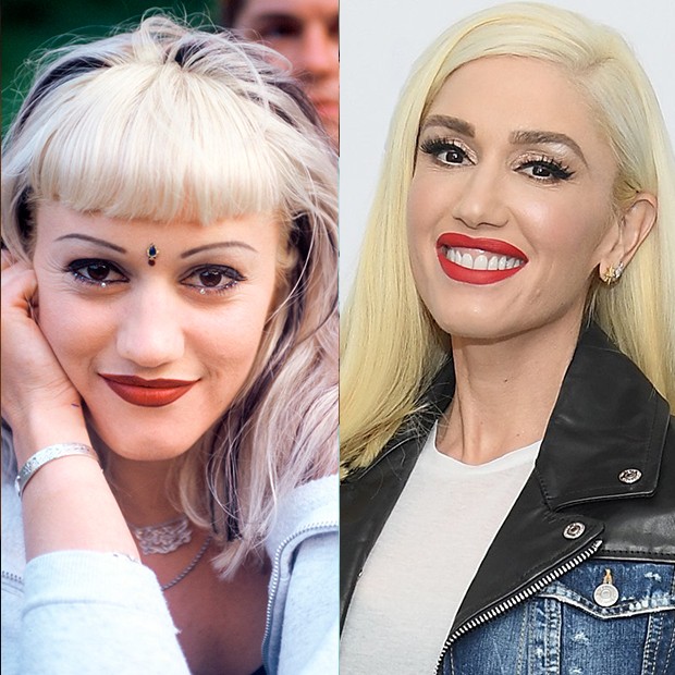 Gwen Stefani usava a sobrancelha que era hit nos anos 90: ultrafina e arqueada (Foto: Reprodução/Instagram)