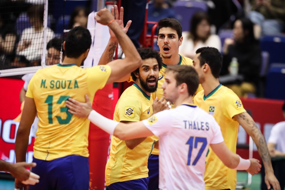 Brasil x Itália Copa do Mundo de Vôlei — Foto: Divulgação / FIVB