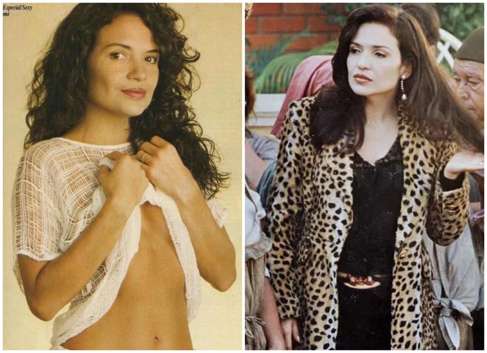 Luiza Tomé nos anos 1990 — Foto: Reprodução