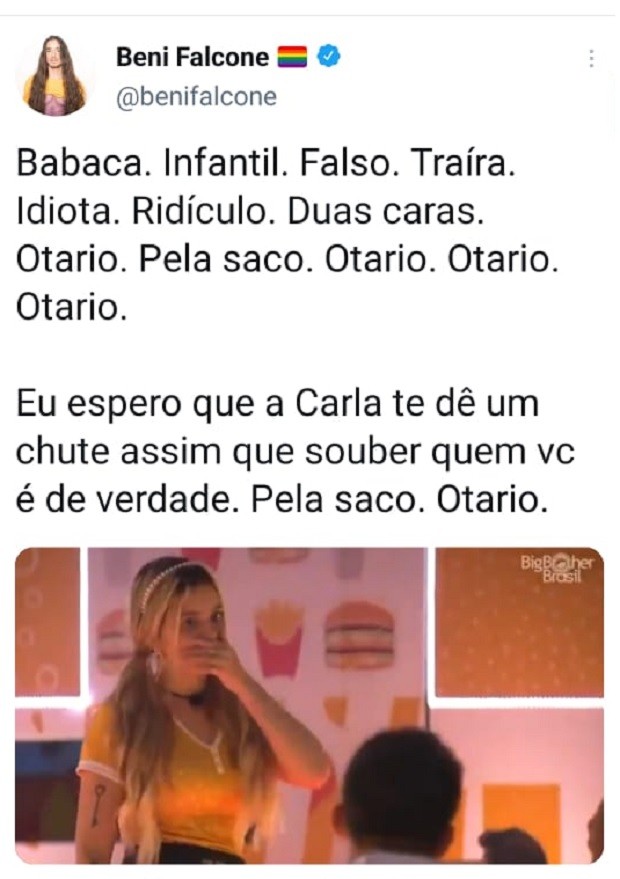 Arthur afirmou ter interesse em conhecer amigas solteiras de Viih Tube após BBB21 (Foto: Reprodução/Twitter)