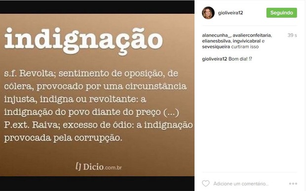 Giovana, cunhada de Ana Hickmann, faz post no Instagram (Foto: Reprodução / Instagram)
