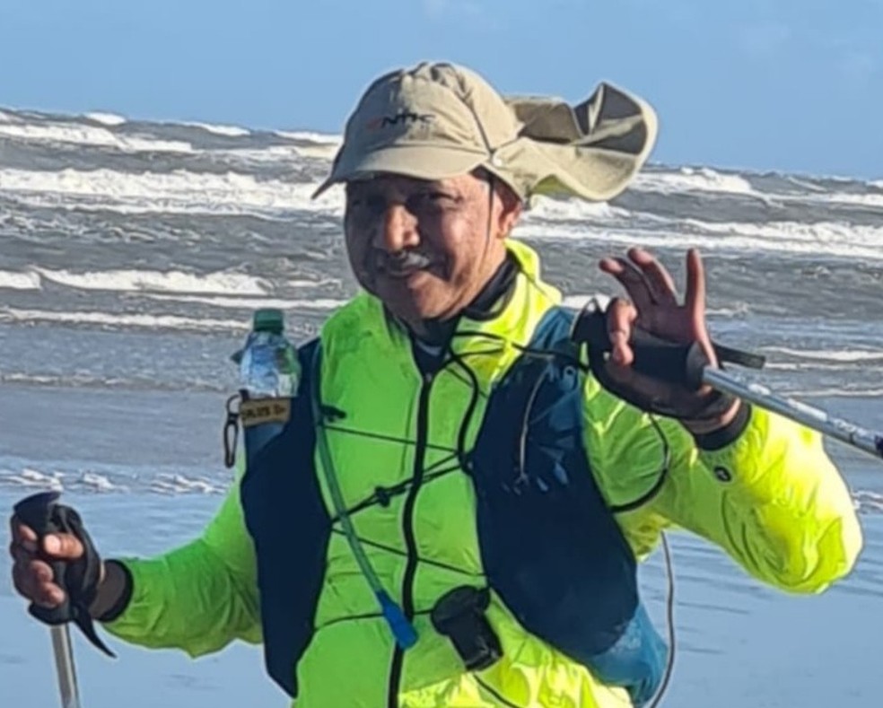 Carlos Augusto de Freitas, de 65 anos, desapareceu durante ultramaratona no RS &mdash; Foto: Extremo Sul Ultramarathon/Divulga&ccedil;&atilde;o