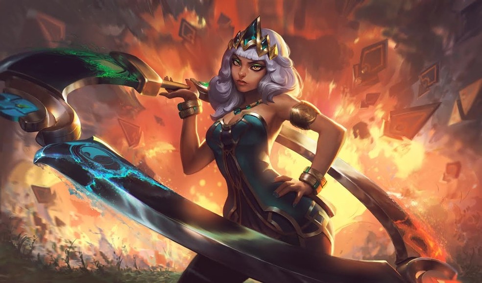Qiyana é a nova personagem do LoL — Foto: Divulgação/Riot Games