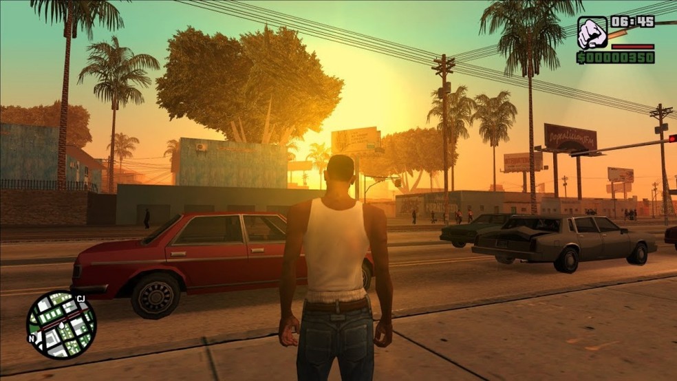 GTA: San Andreas é considerado um dos melhores exemplos de toda a saga GTA por protagonistas e mapa — Foto: Divulgação/Rockstar